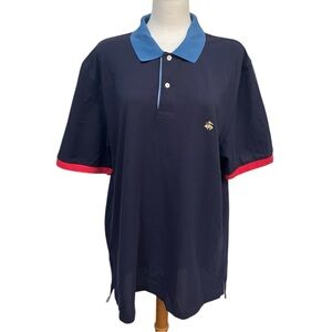 Brooks Brothers 100% Cotton Color Block Performance Polo Original Fit Men’s XL